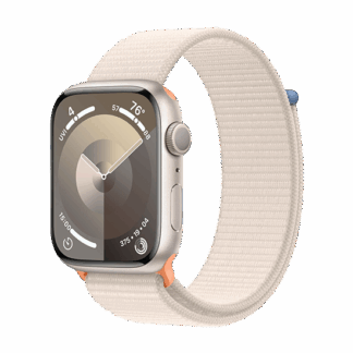 Watch Apple Watch Series 9 Cellular 45mm Pink Aluminium Case with Sport Band S/M - Light Pink