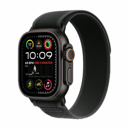 Watch Apple Watch Ultra 2 (2024) LTE 49mm Black Titanium Case with Trail Loop S/M - Black
