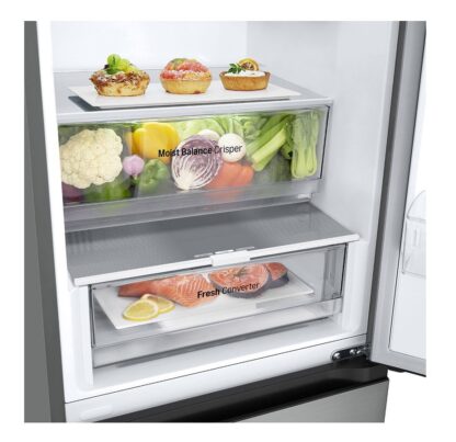 LG GBV3100EPY fridge-freezer Freestanding 344 L E Silver