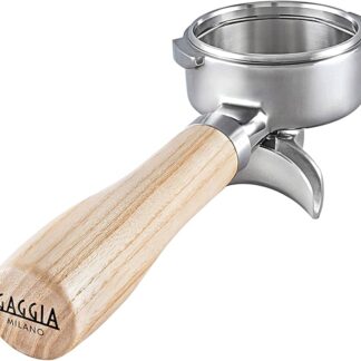 Gaggia Holzsiebträger bodenlos Edelstahl und Eschenholz