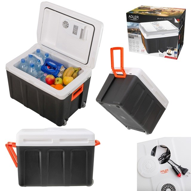 Adler AD 8090Portable Cooler 40 L Black White Adler AD 8090Portable Cooler 40 L Black White