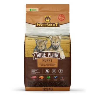 WOLFSBLUT Wide Plain Puppy Horse with sweet potatoes - dry dog food - 12 5kg