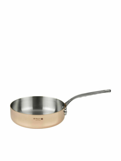 De Buyer Prima Matera Sauté Pan Copper/steel 24cm straight ind.