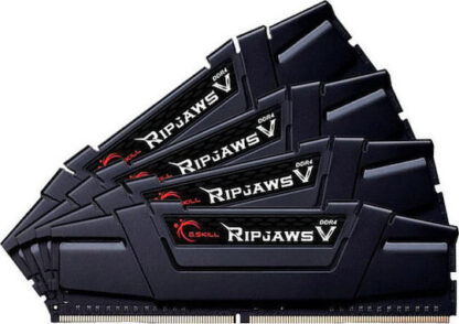 G.Skill Ripjaws V DDR4 32GB RAM με 4x8GB Modules και Ταχύτητα 3200 για Desktop Κωδικός: F4-3200C16Q-32GVKB