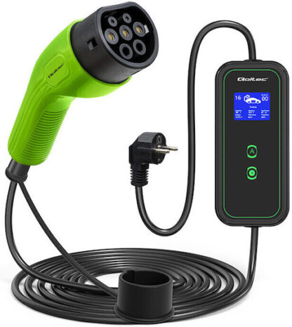 Qoltec Mobile charger for EV cars 2-in-1 Type 2 3.5 kW 230 V