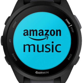 Garmin Forerunner 165 Music 3.05 cm (1.2 ) AMOLED 43 mm Digital 390 x 390 pixels Touchscreen Black GPS (satellite)
