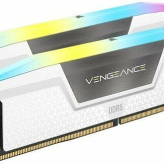Corsair Vengeance RGB DDR5 32GB RAM με 2x16GB Modules και Ταχύτητα 6000 για Desktop Κωδικός: CMH32GX5M2B6000C30W
