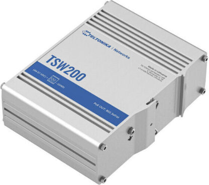 Teltonika TSW200 Unmanaged L2 PoE+ Switch με 10 Θύρες Gigabit (1Gbps) Ethernet και 2 SFP Θύρες