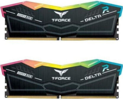 TeamGroup T-Force Delta RGB DDR5 32GB RAM με 2x16GB Modules και Ταχύτητα 6000 για Desktop Κωδικός: FF3D532G6000HC38ADC01