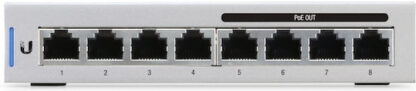 Ubiquiti US-8-60W-5 Managed PoE+ Switch με 8 Θύρες Gigabit (1Gbps) Ethernet