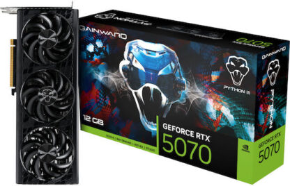 Gainward GeForce RTX 5070 12GB GDDR7 Python III Κάρτα Γραφικών Κωδικός: NE75070019K9-GB2050T