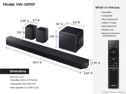 Soundbar HW-Q990F (HW-Q990F/ZF)