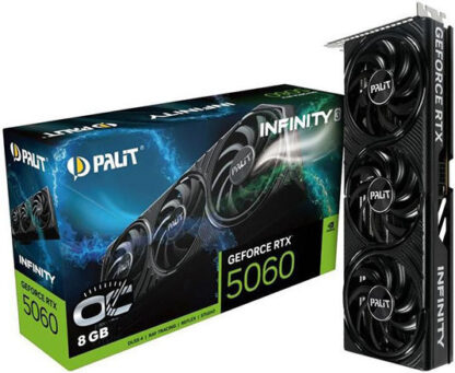 Palit GeForce RTX 5060 8GB GDDR7 Infinity 3 OC Κάρτα Γραφικών Κωδικός: NE75060T19P1-GB2063S
