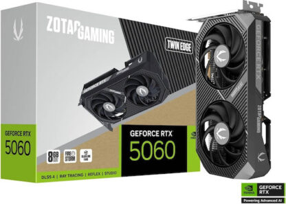 Zotac GeForce RTX 5060 8GB GDDR7 Twin Edge Κάρτα Γραφικών Κωδικός: ZT-B50600E-10M
