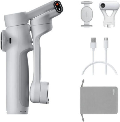 Insta360 Flow 2 AI Tracker Bundle (Stone Gray) - gimbal z modułem śledzenia AI