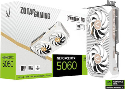 Zotac GeForce RTX 5060 8GB GDDR7 Twin Edge OC White Κάρτα Γραφικών Κωδικός: ZT-B50600Q-10M