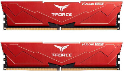 TeamGroup T-Force Vulcan Red DDR5 με Module 1x32GB και Ταχύτητα 6000 για Desktop Κωδικός: FLRD532G6000HC30DC01