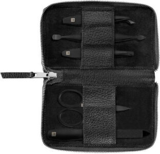 Zwilling Maniküre-Etui Leder 5tlg. schwarz
