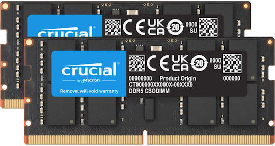 Crucial DDR5-6400 Kit       64GB 2x32GB CSODIMM CL52
