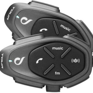 Interphone TOUR HD Motorbike intercom 1500 m 2 pcs Black