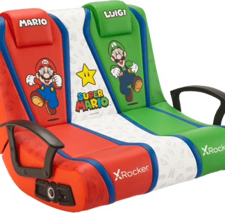 X Rocker Mario Bros Gaming Bodensessel 2.1 Audio rot-weiß