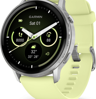 Garmin Venu 4 Smartwatch 45mm grau/silber zitrone