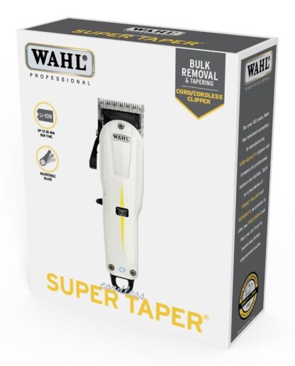 WAHL Cordless Super Taper Black  White Lithium-Ion (Li-Ion)