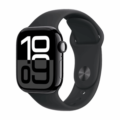 Watch Apple Watch Series 10 GPS 42mm Jet Black Aluminium Case with Sport Band M/L - Black