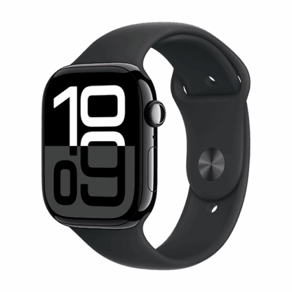 Watch Apple Watch Series 10 GPS 46mm Jet Black Aluminium Case with Sport Band S/M - Black