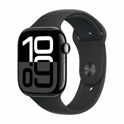Watch Apple Watch Series 10 GPS 46mm Jet Black Aluminium Case with Sport Band M/L - Black