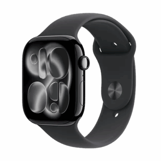 Watch Apple Watch Series 11 (2025) GPS 46mm Jet Black Aluminium Case with Sport Band S/M - Black