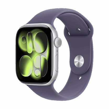 Watch Apple Watch Series 11 (2025) GPS 46mm Silver Aluminium Case with Sport Band M/L - Purple Fog