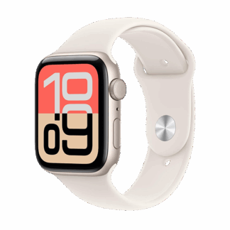 Watch Apple Watch SE 3 (2025) GPS 44mm Starlight Aluminium Case with Sport Band S/M - Starlight