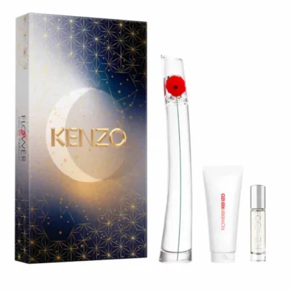 Kenzo Flower By Kenzo Eau De Parfum Spray 100ml Set 3 Pieces