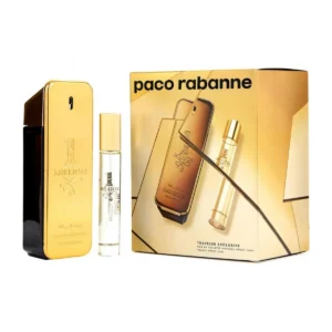 Paco Rabanne One Million Eau De Toilette Spray 100ml Set 2 Pieces