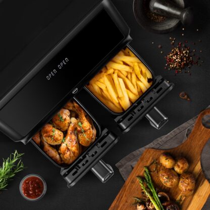 Double fat-free fryer  2200 W  capacity 8 l  LED display