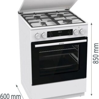 Gorenje GKS6C71WF Freestanding cooker with oven White