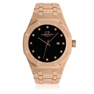 Tourbillon Skeleton Rose Gold & Black watch