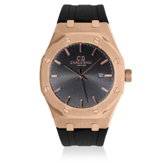 Classic Fusion Grey Rubber Strap watch