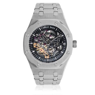 Tourbillon Skeleton Rose Gold & Black watch