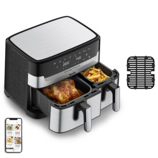 Tefal EY905D Easy Fry & Grill Dual Heißluftfritteuse ede