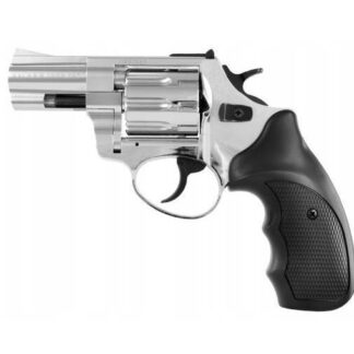 ZORAKI R1-K6L BAS alarm signal blank firing revolver  2.5  barrel  .22 Long Blank caliber  chrome flash (R1256MNP-BAS)