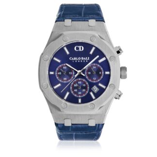 Chronograph metal Blue watch