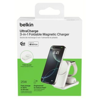 Belkin UltraCharge Pro 25W Qi2 mag.3-in-1 Ladest.ws. WIZ040kqSD