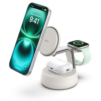 Belkin UltraCharge Pro 25W Qi2 mag.3-in-1 Ladest.ws. WIZ040kqSD Belkin UltraCharge Pro 25W Qi2 mag.3-in-1 Ladest.ws. WIZ040kqSD