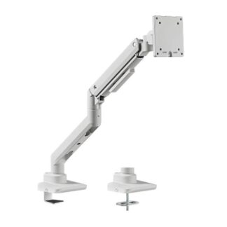 EQUIP - STAFFA MONITOR 17"-49" ROBUSTO PAN & TILT DA SCRIVANIA, BIANCO (650181)