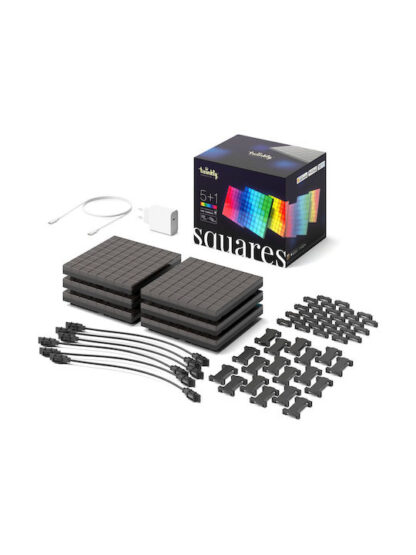 SMART BLOCKS TWINKLY SQUARES COMBO PACK 6 BLOCKS (1 MASTER + 5 EXTENSION) X 64 PIXELS RGB