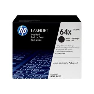 HP (CC364XD) No 64XD HP64XD HP 64XD Dual Pack Black Schwarz Cartridge (CC364XD)