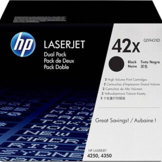 HP No 42XD HP42XD HP 42XD Dual Pack Black Schwarz Cartridge (Q5942XD)