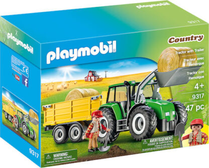 Playmobil Τρακτέρ με ρυμουλκούμενη καρότσα **
